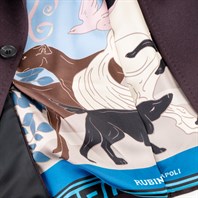 Single-breasted jacket with burgundy cashmere scarf lining Alternative Image