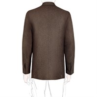 Vintage Archive single-breasted brown herringbone wool jacket Alternative Image