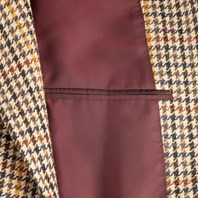 Vintage Archive beige pied de poule wool single-breasted jacket Alternative Image