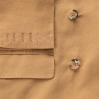 Beige linen-blend  double-breasted jacket Alternative Image