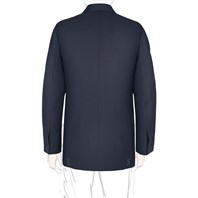 Blue tasmania wool single-breasted jacket "SW1" Alternative Image