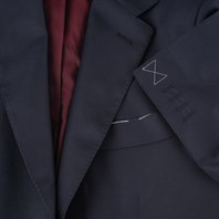 Blue tasmania wool single-breasted jacket "SW1" Alternative Image