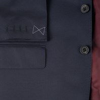 Blue tasmania wool single-breasted jacket "SW1" Alternative Image