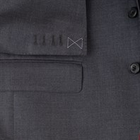 Dark gray tasmania wool single-breasted jacket "SW1" Alternative Image