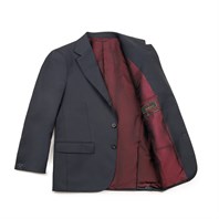 Dark gray tasmania wool single-breasted jacket "SW1" Alternative Image