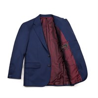 Light blue tasmania wool single-breasted jacket “SW1” Alternative Image