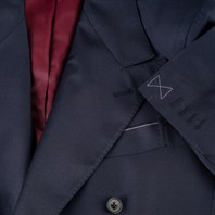 Blue tasmania wool double-breasted jacket "SW1" Alternative Image