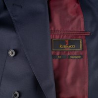 Blue tasmania wool double-breasted jacket "SW1" Alternative Image