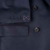 Blue tasmania wool double-breasted jacket "SW1" Alternative Image