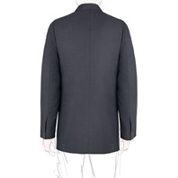 Dark gray tasmania wool double-breasted jacket "SW1" Alternative Image