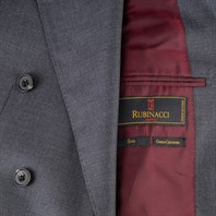 Dark gray tasmania wool double-breasted jacket "SW1" Alternative Image