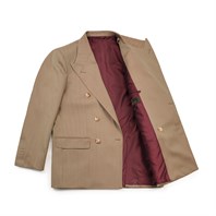 Double-breasted jacket in solaro fabric “SW1” Alternative Image