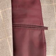 Double-breasted beige prince of Wales wool jacket "SW1" Alternative Image