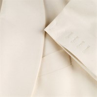 Double-breasted white flannel evening jacket "SW1" Alternative Image