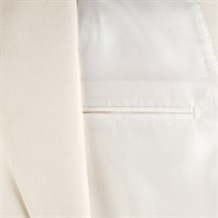 Double-breasted white flannel evening jacket "SW1" Alternative Image
