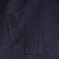Blue cashmere raglan coat Alternative Image