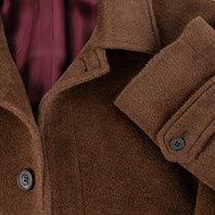 Brown Llama raglan coat Alternative Image