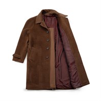 Brown Llama raglan coat Alternative Image