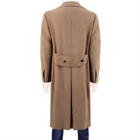 Vintage Archive cappotto Ulster in lana e cashmere beige Immagine alternativa