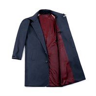 Blue Raglan raincoat Alternative Image