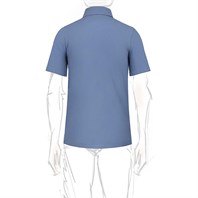 Light blue short sleeves piquet polo Alternative Image