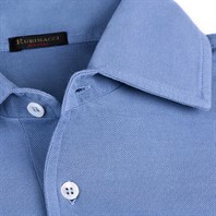 Light blue short sleeves piquet polo Alternative Image