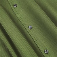 Olive piquet cotton shirt Alternative Image