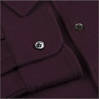Wine cashmere shirt Alternative Image