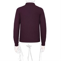 Wine cashmere polo Alternative Image