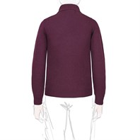 Wine cashmere polo Alternative Image