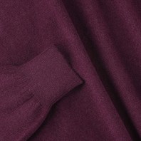 Wine cashmere polo Alternative Image