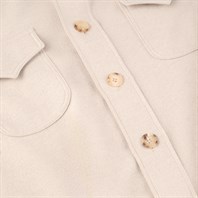 Beige diagonal cashmere overshirt Alternative Image
