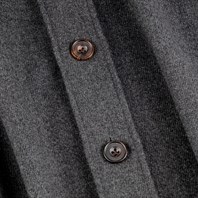 Gray diagonal cashmere overshirt Alternative Image