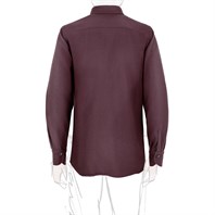 Plum diagonal cashmere overshirt Alternative Image