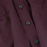 Plum diagonal cashmere overshirt Alternative Image