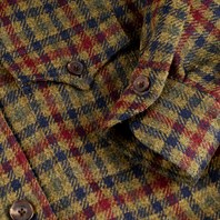 Vintage Archive wool overshirt in green check Alternative Image