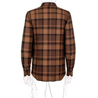 Vintage Archive cashmere overshirt in brown check Alternative Image