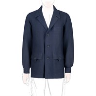 Giacca Capri in lino blu Immagine alternativa