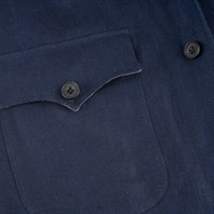 Capri jacket in blue linen  Alternative Image