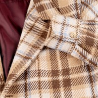 Vintage Archive St. Moritz cashmere jacket in beige check Alternative Image