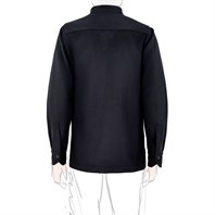 Midnight blue cashmere guru collar safari jacket Alternative Image