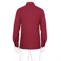 Red linen safari jacket Alternative Image