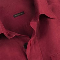 Red linen safari jacket Alternative Image