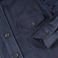 Blue wool safari jacket Alternative Image