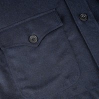 Blue wool safari jacket Alternative Image