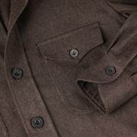 Brown wool safari jacket Alternative Image