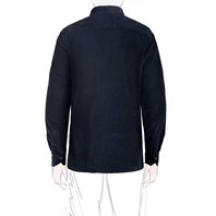 Sahariana in velluto a costine blu Immagine alternativa