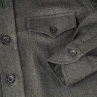 Green wool safari jacket Alternative Image