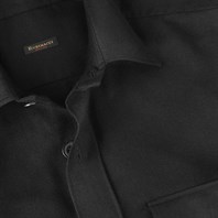 Black wool safari jacket Alternative Image