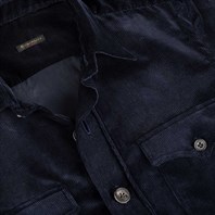 Sahariana in velluto blu Immagine alternativa